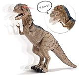Prextex Battery Powered Walking Dinosaur Toy That Roars and Shakes While Eyes are Blinking Dinosaur Toys