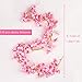 Artificial Cherry Blossom 4 Pack Garland Hanging Vine Silk Garland Flowers Hanging for Wedding Party Garden Wall Decoration(4 Pack)