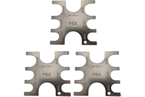 PEX Crimp Tool 3 Pack With Go NoGo Gauge For Plumbing Fittings Compression Suitable For PEX Tubing And Copper Rings 23080 Con