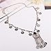 Thkmeet Gypsy Ethnic Tribal Turkish Boho Coin Chain Necklace Long Tassel Statement & Pendants Necklace Bohemian Maxi Jewelry