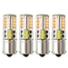 BA15s 1156 1141 bayonet P21W S8 Single Contact rv LED Bulbs,HRYSPN 5 Watt Warm White, 12V Low Voltage 3000K 500LM, for Landscape Lighting and Camper, Boat Lights (Pack of 4) primary