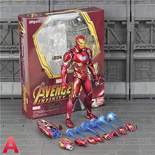 SAATAN ko39;s shf s.h.figuarts 6" thanos iron man mk50 action figure cosmic cube tesseract marvel 2018 avengers 3 infinity war toys doll