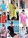 Adreamly Women's Pom Pom Trim Kaftan Chiffon Swimwear Bathing Suit Beach Cover Up Coral Pink Medium-Large