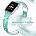 Valband Apple Watch Band 38mm 42mm, Soft Silicone Sport Band Strap Replacement iWatch Bands for Apple Watch Nike Series 3,Series 2,Series 1 (42mm, Celeste/White)