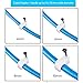 Round Cable Wire Clips 4mm 6mm 8mm 10mm (Pack of 400) Cable Management RG6 RG59 CAT5 CAT6 RJ45 Electrical Ethernet TV Speaker Wire Cord Tie Holder Single Coaxial Nail Clamps