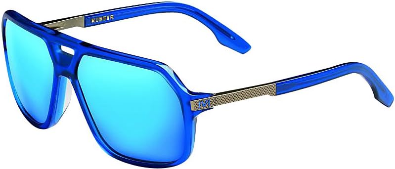 IVI Hunter Sunglasses (Matte Midway Blue - Antique Brass)