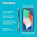Lifeproof FRĒ SERIES Waterproof Case for iPhone X (ONLY) - Retail Packaging - WIPEOUT (BLUE TINT/FUSION CORAL/MANDALAY BAY)