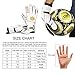 FitsT4 Goalie Goalkeeper Gloves with Fingersaves & Super Grip Palms Soccer Goalkeeper Gloves for Youth, Adult