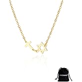 VASSAGO Star of David Cross Necklace for Women Stainless Steel Jewish Star Y Necklace Christian Cross Pendant Religious Talisman Amulet Israel Jewelry