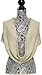 PETAL ROSE Chunky Infinity Scarf Soft Warm Cozy Scarfs for Women Circle Knit Winter Scarves - Cream Light