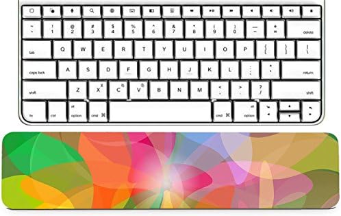 Luxlady Keyboard Wrist Rest Pad Long Extended Arm Supported Mousepad IMAGE ID: 31784331 Colorful Abstract Psychedelic Art Background