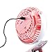 Oct17 Portable Stroller Table Fan Rechargeable Battery USB Mini Battery Operated Clip on Mini Desk Fan for Home Office Baby Stroller Car Laptop Study Gym Camping Tent - Pink