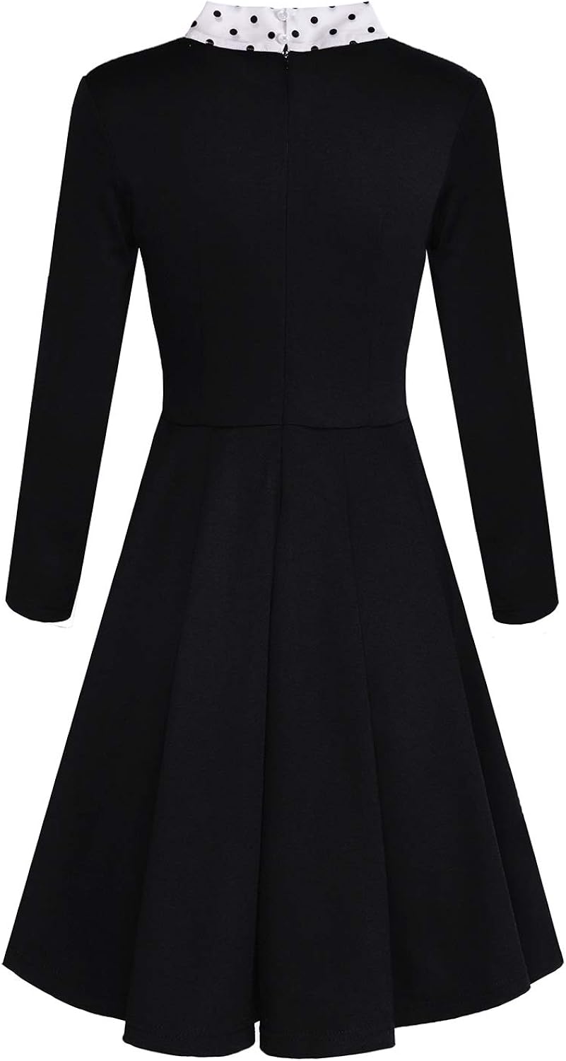 dress with bow at neck