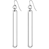 MUYAN Geometric Link Drop Dangle Earrings for Women Long Link Dangle Earrings Jewelry Gold Silver Earrings