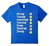 Emoji T-Shirt Love Your Emoticon Shirt 7 Days A Week! White Writng