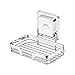 Cheftick Strong Stainless Steel Soap Dish Holder Wall Mounted, Removable & Reusable, Soap Sponge Holder for Bathroom & Kitchen, No Nail No Drilling