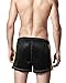 SILKWORLD Men's Running Stretch Quick Dry Shorts, 101-Black, Medium