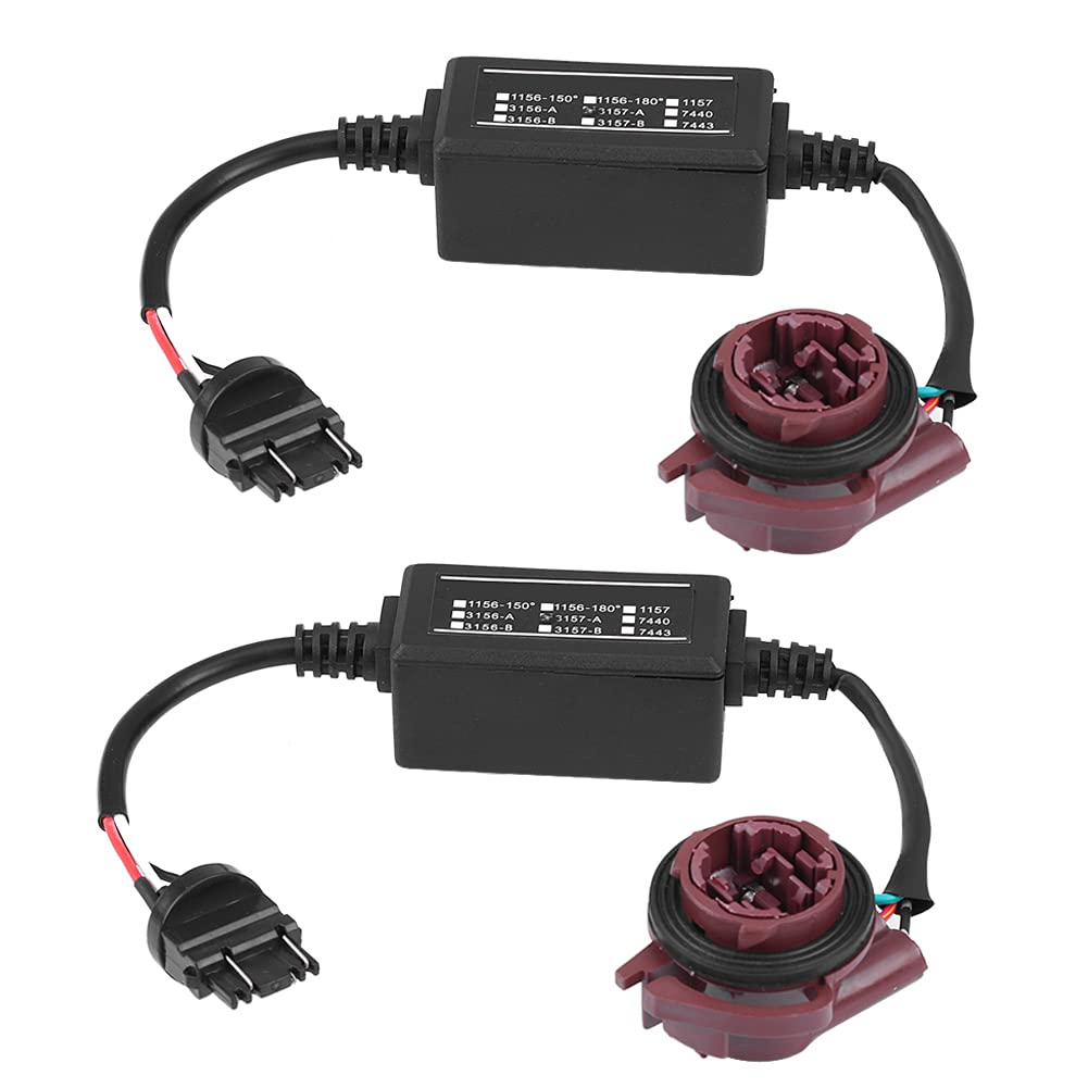 Photo 1 of 2pcs LED Decoder, 12V 3157A LED Decoder Adapter Anti Hyper Blink Flash Error Cancel Canbus Brake