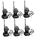 Arcshell Rechargeable Long Range Two-Way Radios with Earpiece 6 Pack UHF 400-470Mhz Walkie Talkies Li-ion Battery and Charger Included primary