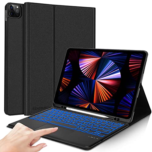 SENGBIRCH iPad Pro 12.9 Case with Keyboard 6th, 5th, 4th, 3rd