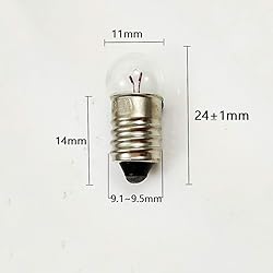 10x E10 4.5V / 0.3A 1.35W Light Bulb Miniature