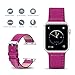 Apple Watch Bands 42mm, Fullmosa Jan Series Lichi Calf Leather Strap Replacement Band with Stainless Metal Clasp for Apple Watch Series 1 Series 2,Rosy