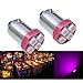 PA 10PCS #1893 #44 #47 #756 #1847 BA9S 4SMD LED Wedge Pinball Machine Light Bulb Pink-6.3V AC/DC