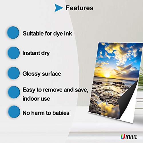 Uinkit 10 Sheets Printable sheets Non Adhesive 13.5mil 8.5 x