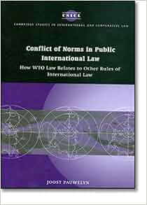 Conflict Of Norms In Public International Law How Wto Law