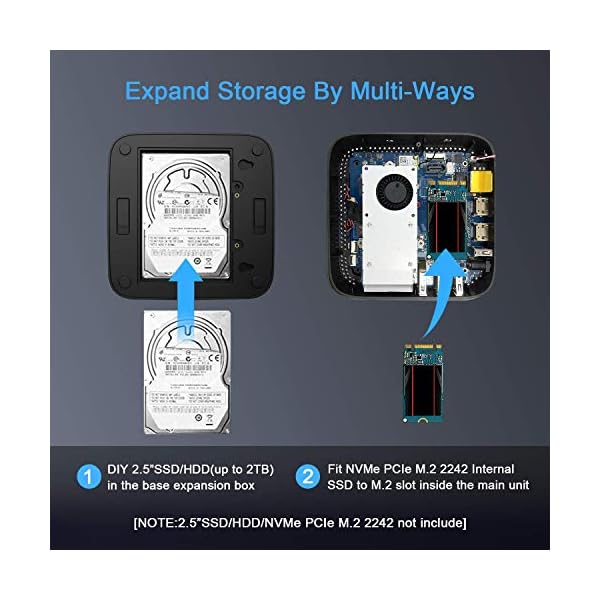 ACEPC Mini PC 6GB RAM/120GB ROM Windows 10 Pro (64 bit) Intel Celeron Processor J3455 Desktop Micro Desktop Computer…