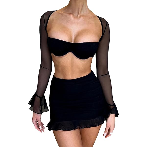 andmary Cherie offshoulder set up ☆ Amazon.com: Women Two Piece Outfits Y2K Going Out Cherry Off