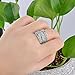 Mytys Rhodium Plating Retro Vintage Silver Interwined Design Fashion Rings