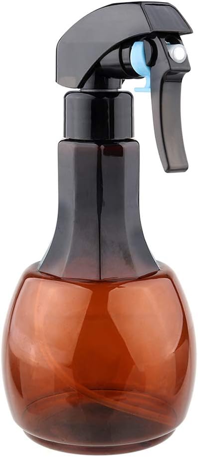 400ml Refillable Fine Mist Hair Spray Bottle Empty Atomizer Hairdressing Tool Easy to Use, Convenient, Ultra-fine Mist, Refillable Brown