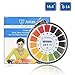 pH Test Strips, Jellas Universal pH Test Paper Strips Roll, pH Measure Range of 0-14 (5M/16ft).