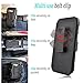 Idol 3 Case,(5.5 Inch), Alcatel Idol 3 Starshop Full Protection Dual Layers Hybird Case with Kickstand and Locking Belt Swivel Clip Black + Premium HD Screen Protector