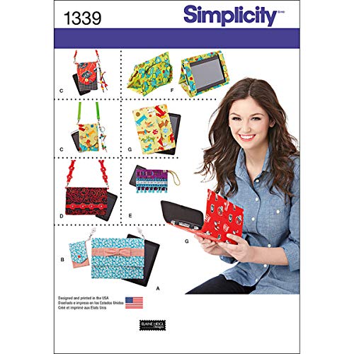 Simplicity Creative Patterns 1339 Covers for Tablet, E-Reader and Phone Sewing Patterns, One Size