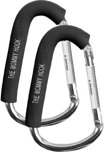The Mommy Hook 2 Pack, Silver with Black Pad