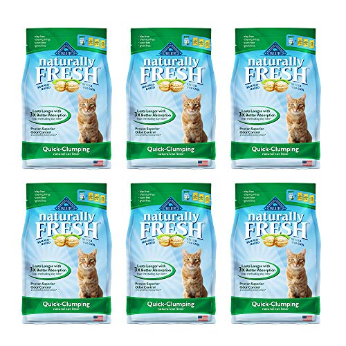 Naturally Fresh Cat Litter - Walnut-Based Quick-Clumping Unscented Kitty Litter, Multi-Cat Ultra Odor Control (Natural Quick Clumping, 36 lb)