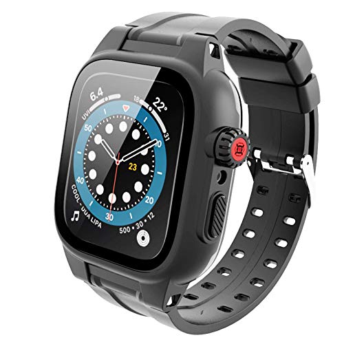Waterproof Case for Apple Watch 44mm Series SE 4, Watch 44mm