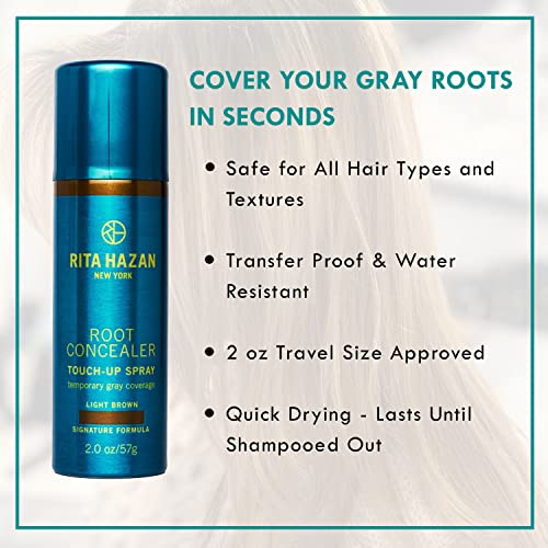 Rita Hazan Root Concealer Touch Up Spray Instant Spray To Cover Up Roots Quick Drying, Water