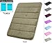 Yimobra Memory Foam Bath Mat Absorbent Soft Anti Slip Mat 24 X 15 Inch Light Moss (beige a little green)