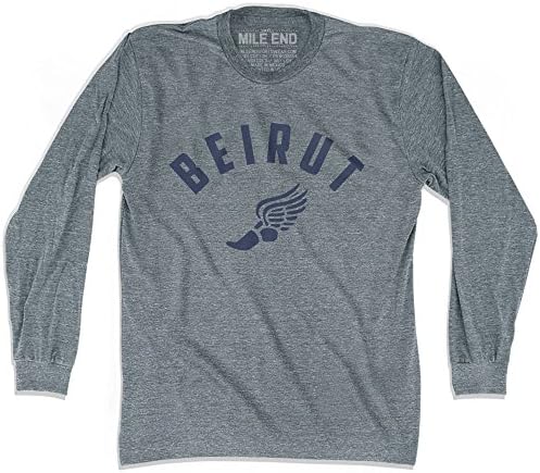 Beirut Track Long Sleeve T-shirt, Athletic Grey, XX-Large