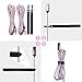 Samsung Galaxy S8 Charger, Benicabe (2-Pack 6FT) USB Type C Fast Charging Cable Nylon Braided Cord with Velcro Straps for Samsung S9 S9 Plus Note 8, Pixel 2, LG V20, Moto Z and More (Pink/White)