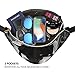 AIWENSI Stylish Hologram Fanny Pack Water-resistant, Hard PVC Laser Bum Bag for Rave Festival Beach Waist Bags, Black