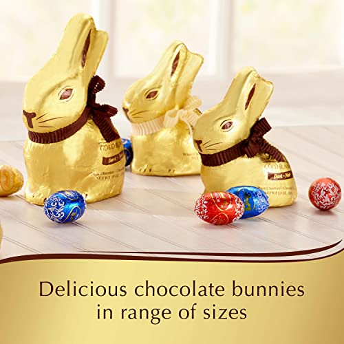 Lindt GOLD BUNNY Dark Chocolate, Hollow Dark Chocolate Candy Bunny, 3.5