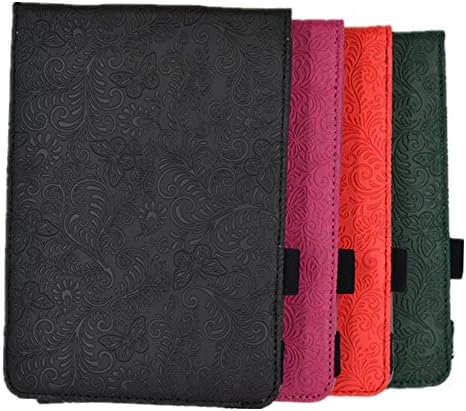 Amazon Kindle,kindle Paperwhite(Both 2012 and 2013 WIFI 3G versions) Light Thin Smart Case with Elastic Hand Strap Auto Sleep wake-- Phoenix Butterfy Black
