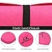 ISHAKO Flat iron Heat Resistant Case and Mat 2 in 1 Hair Straightener Travel Pouch for Any Straightener, Curling Iron Storage, Convenient Hair Styling Tool Storage (Full Size, Hot Pink)