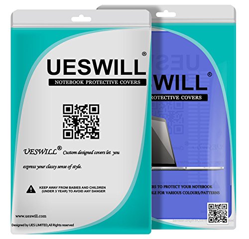 UESWILL Glossy Crystal Clear Hard Shell Case Cover for MacBook Pro 15" with Retina Display (Model: A1398) (NOT for 2016 Version) + Microfibre Cleaning Cloth, Royal Blue