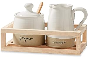 MUD PIE STONEWARE CREAM AND SUGAR