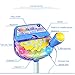 Liberty Imports Rock Star Kids Karaoke Machine Sing Along Multifunctional Stand Up Microphone Toy Play Set with Built in MP3, Speaker, Adjustable Height